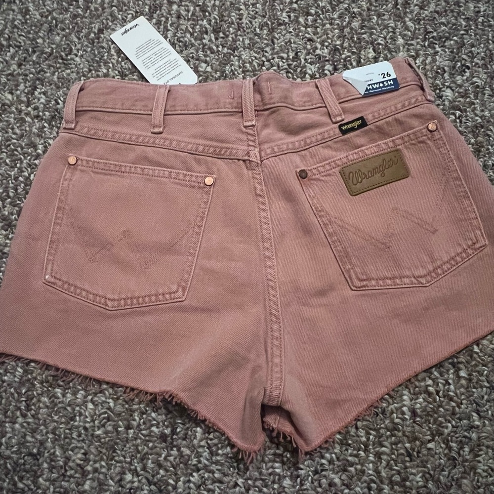 Wrangler Rose Pink Denim Jean Shorts